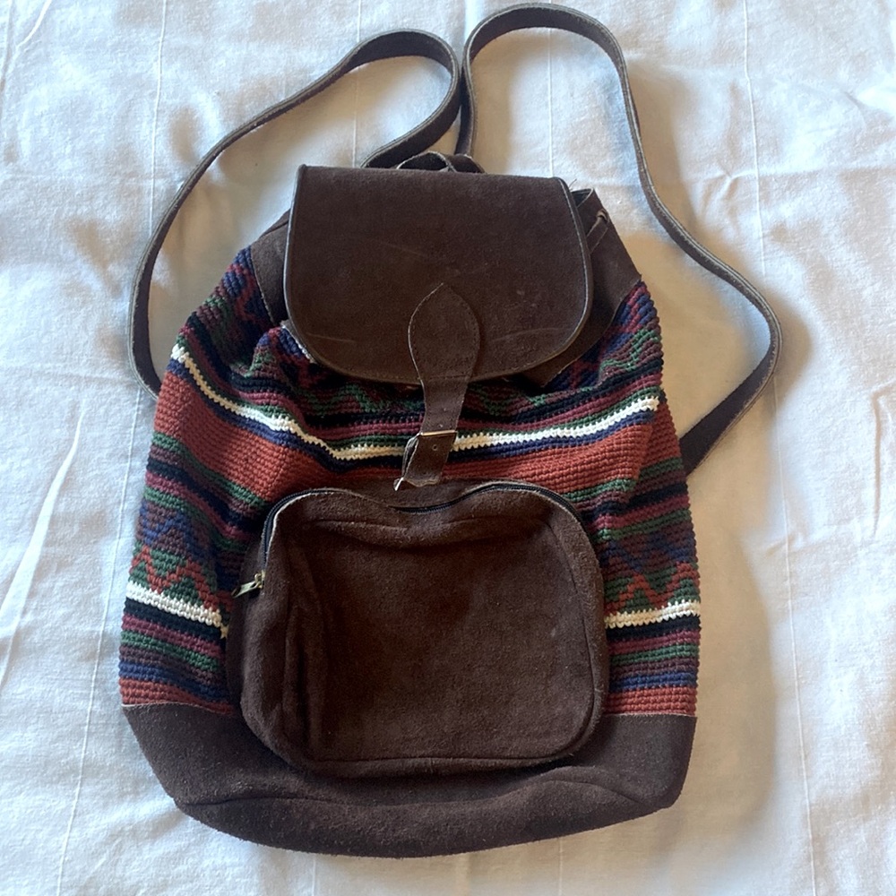 Vintage Crochet Backpack